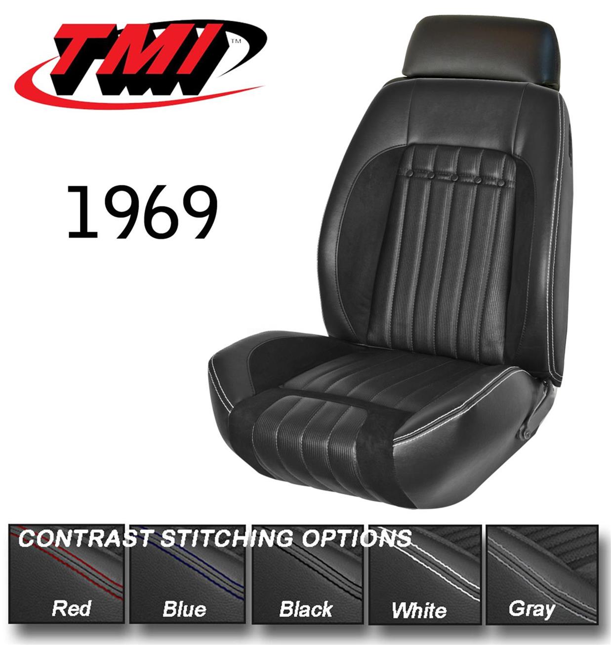 TMI Products 46-80033-2295-99-9016-BKS TMI Deluxe Sport R Seat