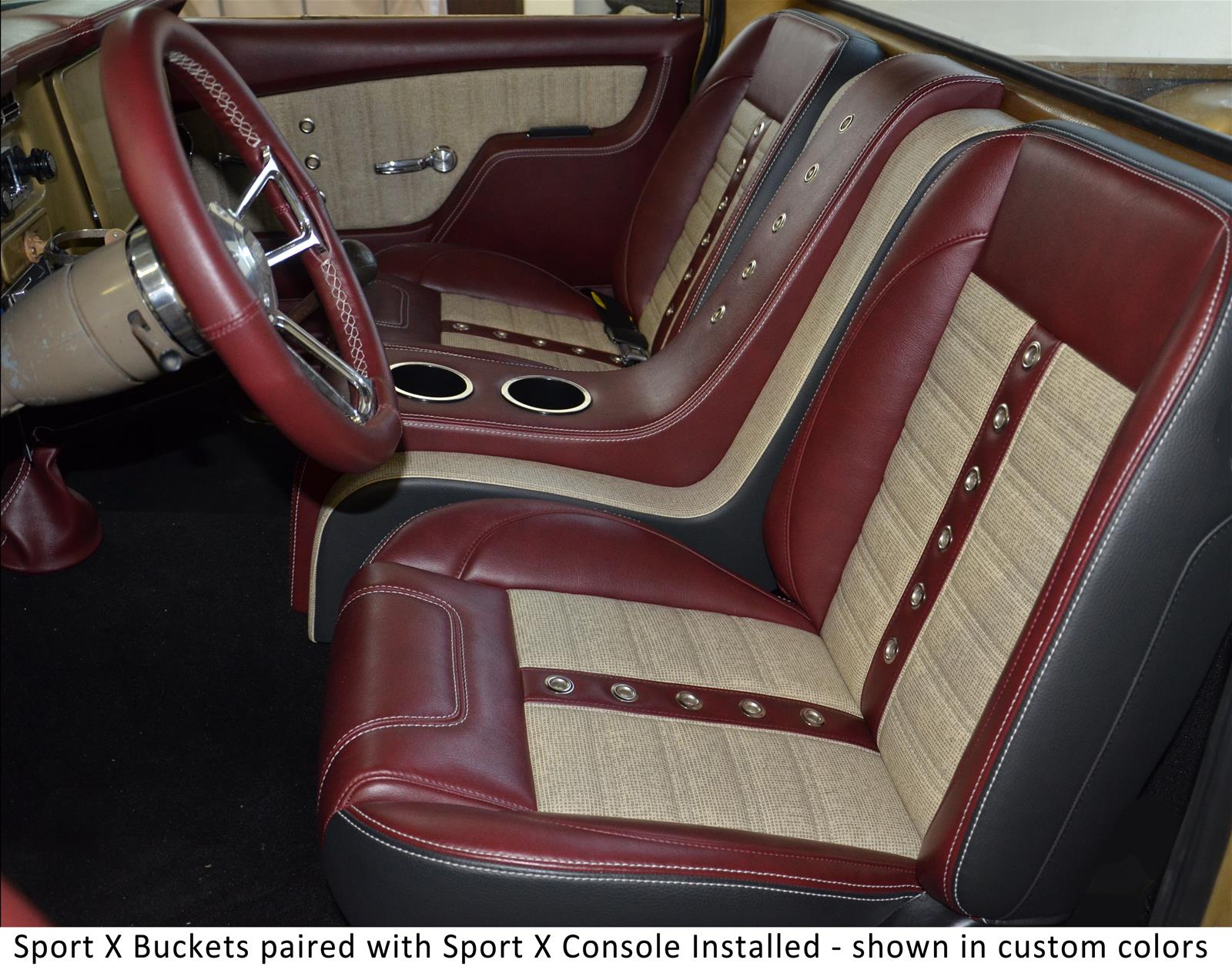 TMI Products 4797006525BKS TMI ProClassic Sport Series Bucket Seats