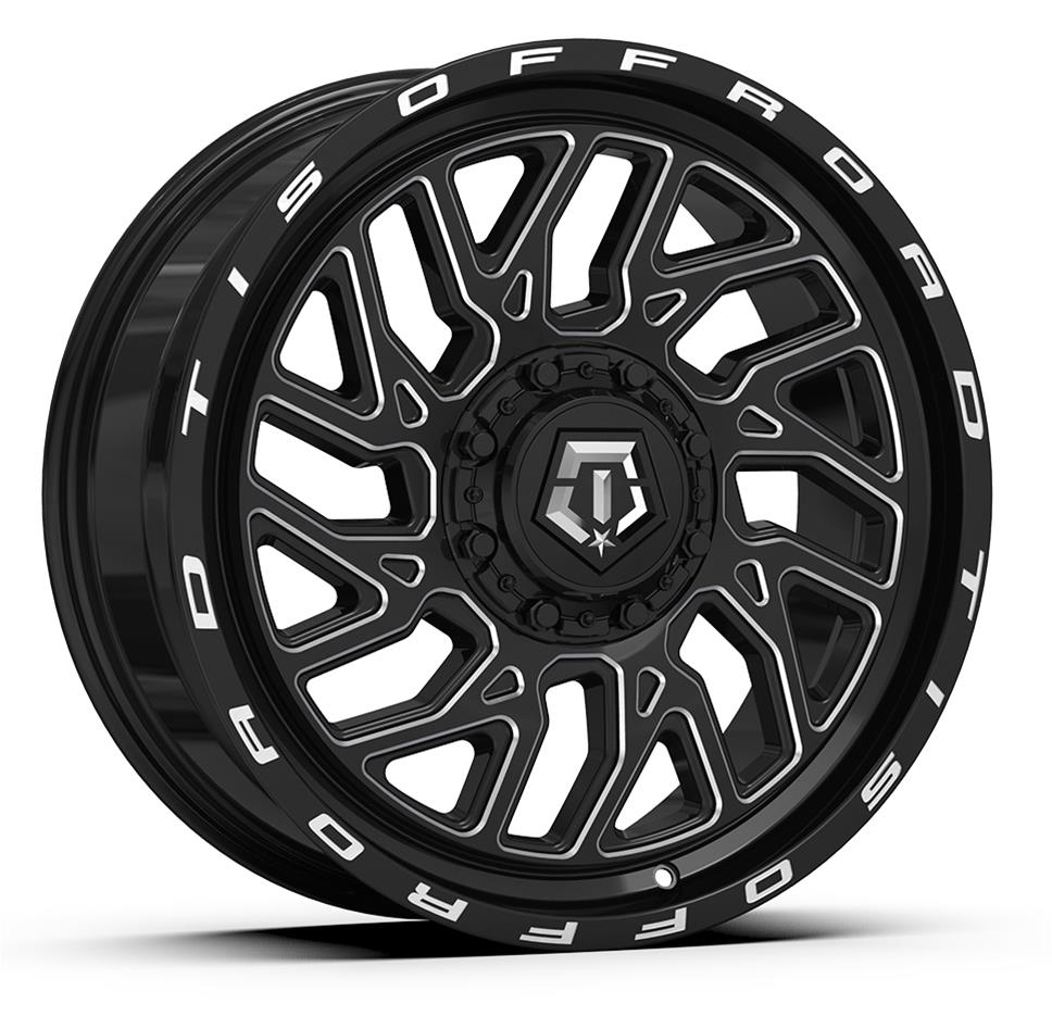 Tis Wheels 544bm 292ro Tis Wheels 544 Gloss Black Wheels With Milled Accents Summit Racing