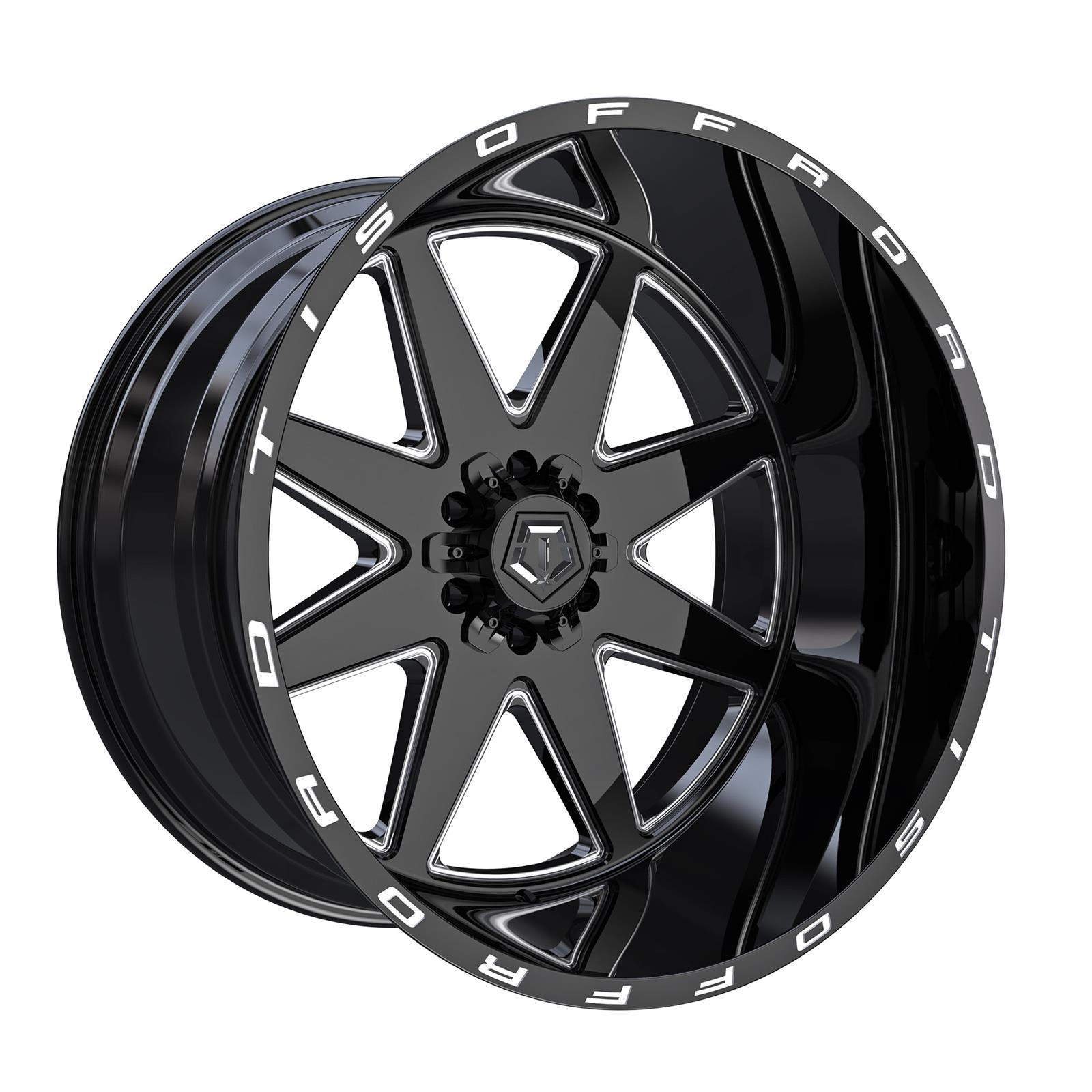 TIS Wheels A258439 TIS Wheels 551 Gloss Black Wheels with Milled