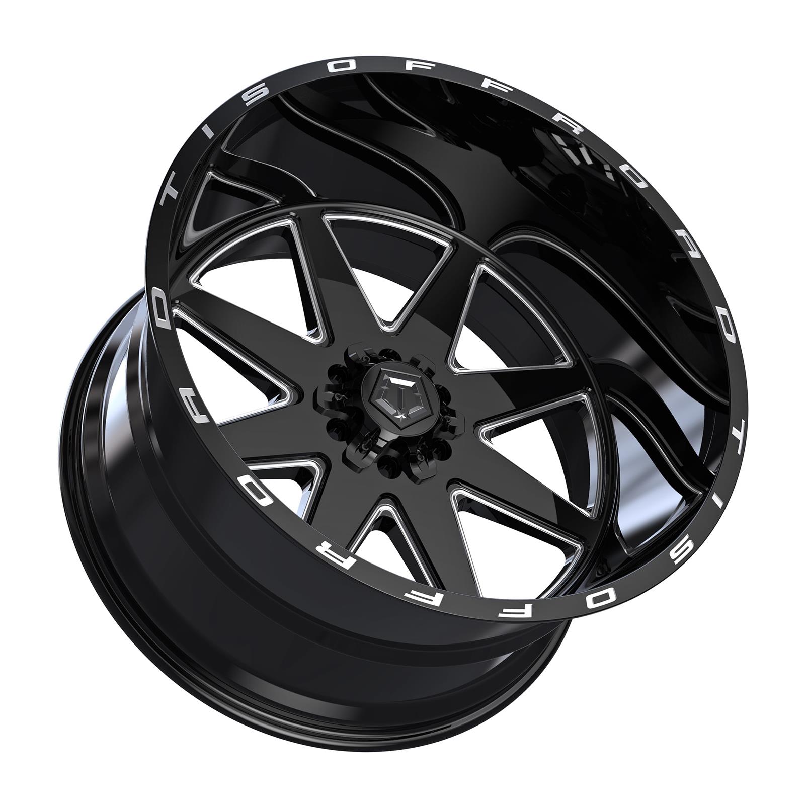 TIS Wheels A258439 TIS Wheels 551 Gloss Black Wheels with Milled