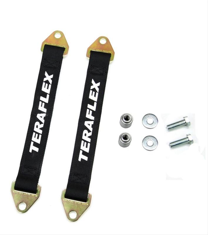 RedRock 4x4 Jeep Wrangler Front Paracord Door Limit Straps - Black J105902 (07-18 Jeep Wrangler JK RedRock 4x4 Jeep Wrangler Front Paracord Door Limit Straps - Black J105902 (07-18 Jeep Wrangler JK