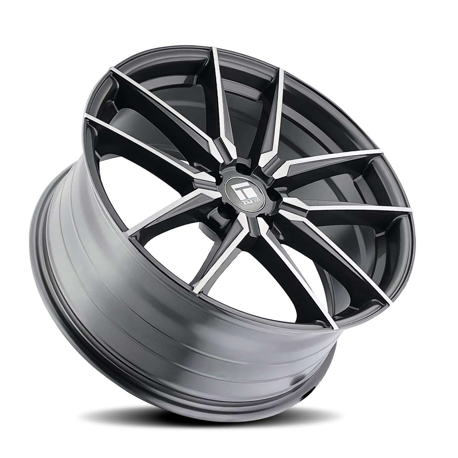 Touren 3294-9845TG35 Touren TR94 Dark Graphite Wheels with Brushed