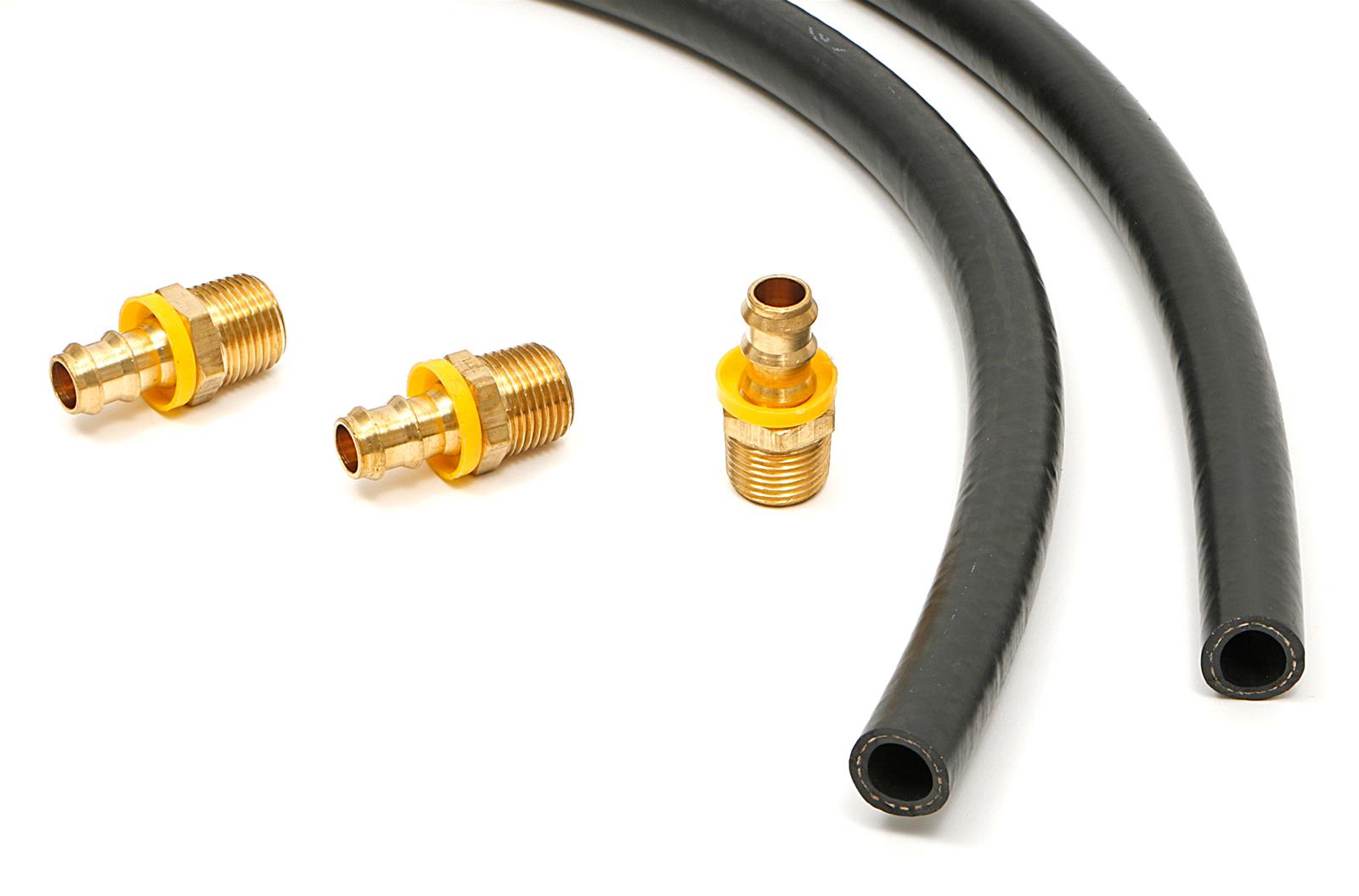 Trans-Dapt Performance Oil Filter Relocation Hose Kits 1032 Hose, Relocation, 24 in. Long x 1/2 in. Diameter, 1/2 in. NPT Male Ends, Kit