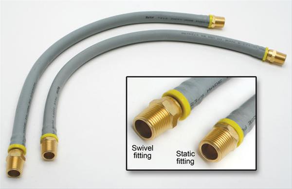 Trans-Dapt Performance Oil Filter Relocation Hose Kits 1072 Hose, Relocation, 72 in. Long x 1/2 in. Diameter, 1/2 in. NPT Male Ends, Kit