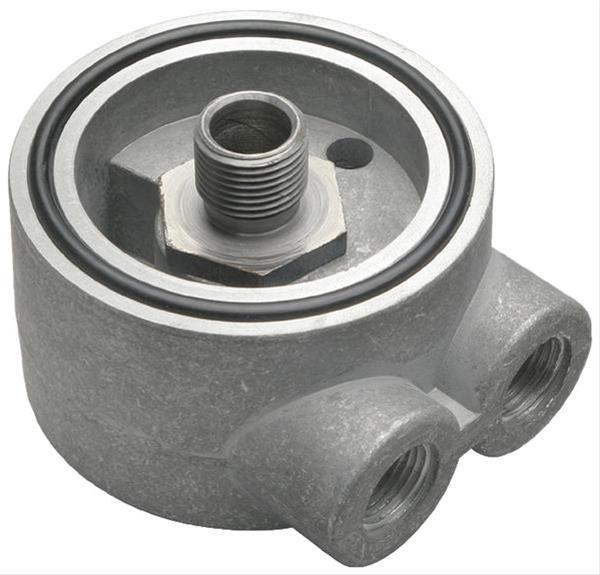 Trans-Dapt Performance Oil Cooler Sandwich Adapters 1358 Adapter, Filter, Sandwich, Aluminum, Natural, 20mm x 1.5mm Thread, 3/8 in. NPT Inlet/Outlet, Each