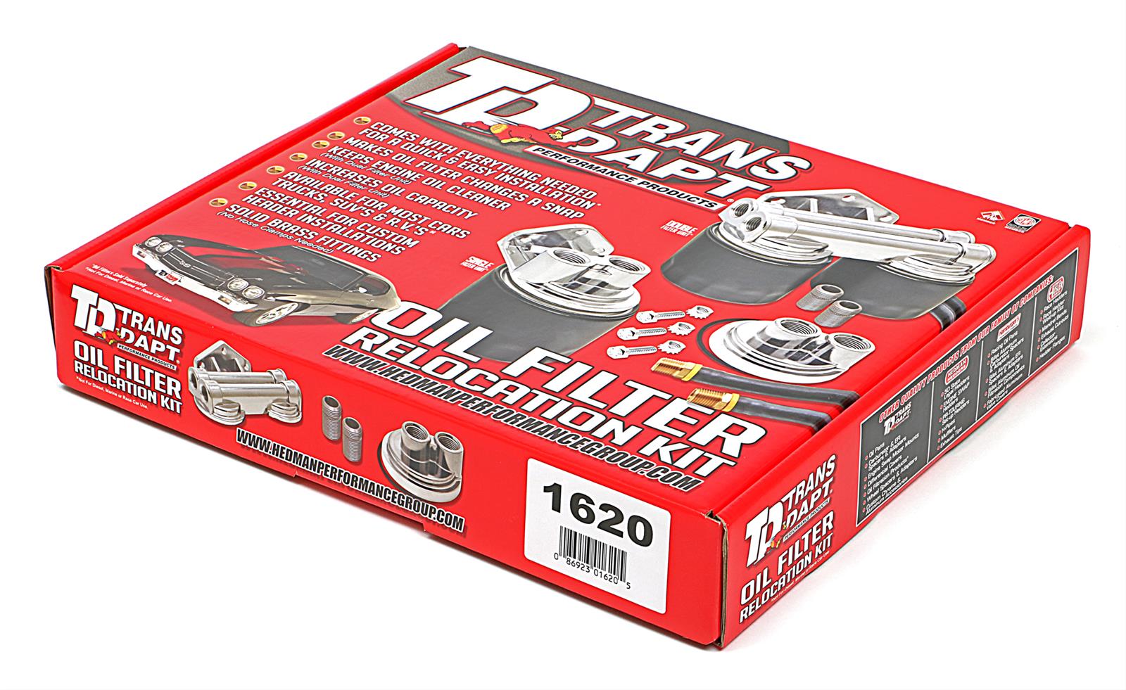 Trans-Dapt Performance Products Oil Filter Relocation Kits 1620 OIL FILTER RELOCATION KIT 90 DEGREE thumbnail 2