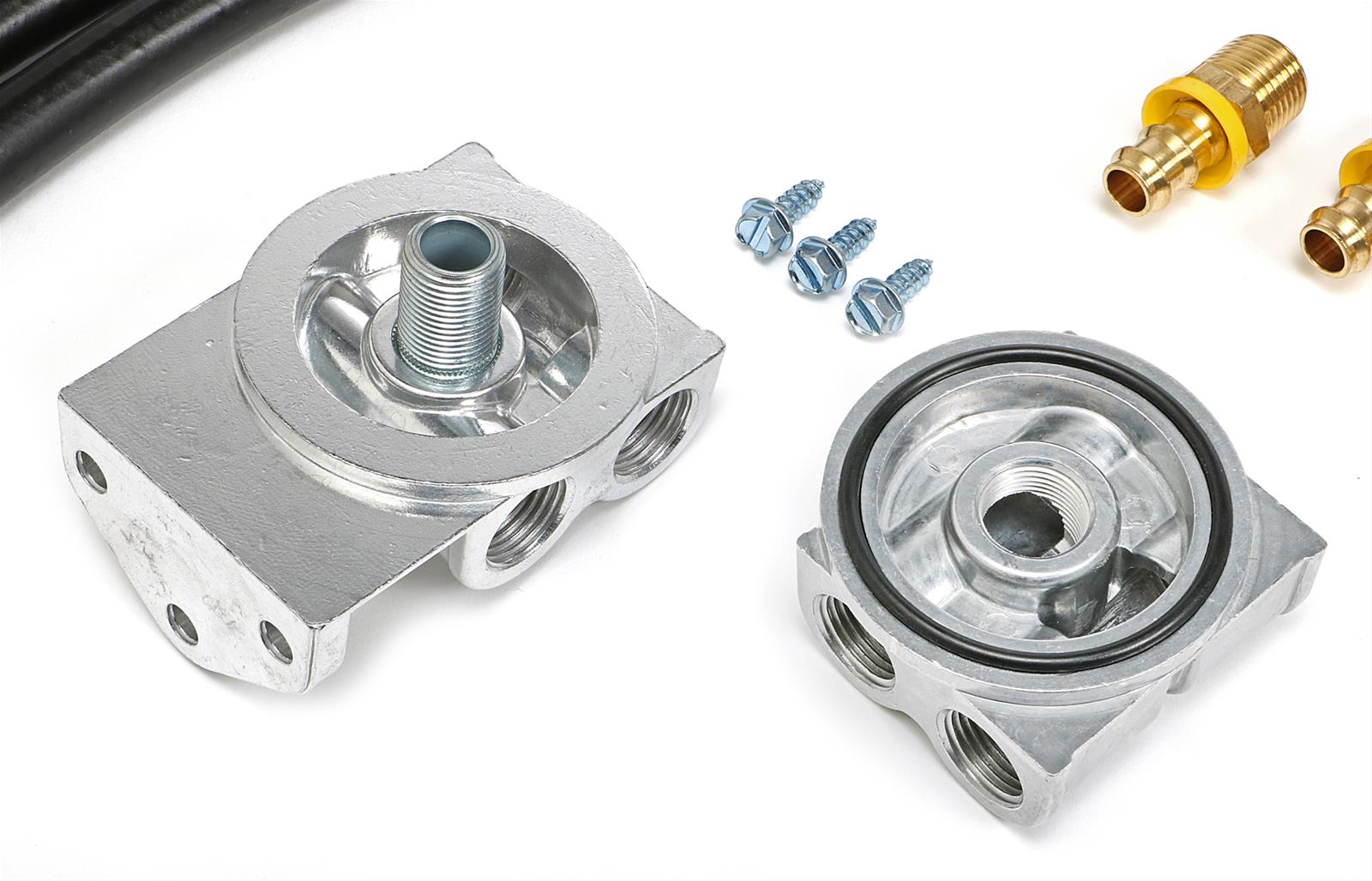 Trans-Dapt Performance Products Oil Filter Relocation Kits 1858 OIL FILTER RELOCATION KIT 90 DEGREE/HORIZONTAL