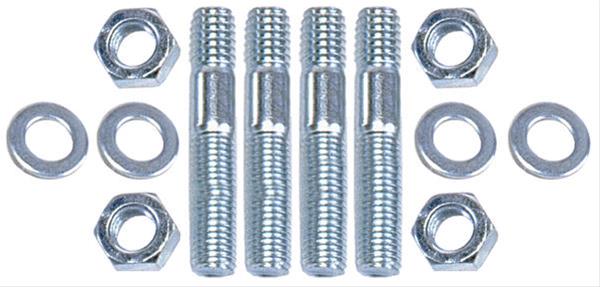 Trans-Dapt Performance Carburetor Stud Kits 2046 Studs, Steel, Zinc Plated, 5/16-18/24 in. x 1.375 in. Long, Kit