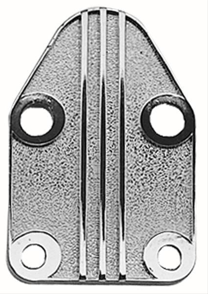 Trans-Dapt Performance Fuel Pump Block-Off Plates 2057 Plate, Steel, Chrome Plated, Chevy, Small Block, Each thumbnail 2