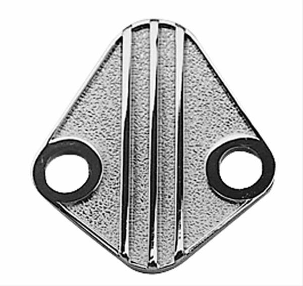 Trans-Dapt Performance Fuel Pump Block-Off Plates 2058 Plate, Steel, Chrome Plated, Chevy, Chrysler, Ford, Dodge, Plymouth, Each thumbnail 2