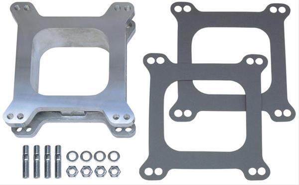 Trans-Dapt Performance 2 Inch Carburetor Spacer 2081 Spacer, Aluminum, in. Thick, Open, Square Bore, Each
