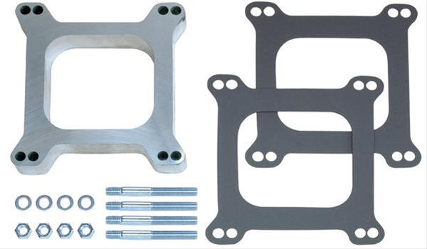 Trans-Dapt Performance 1 Inch Carburetor Spacer 2084 Spacer, Aluminum, in. Thick, Open, Square Bore, Each