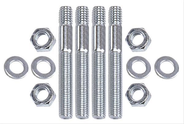 Trans-Dapt Performance Carburetor Stud Kits 2108 Fasteners, Studs, Steel, Zinc Plated, 5/16 in. Thread Size, 3.313 in. Length, Kit thumbnail 2