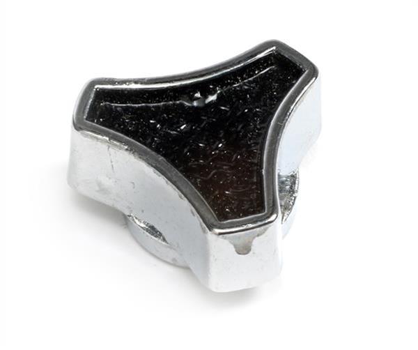 Trans-Dapt Performance Custom Air Cleaner Wing Nuts 2185 Nut, Steel, Chrome/Black, 5/16 in.-18, Universal, Each thumbnail 2