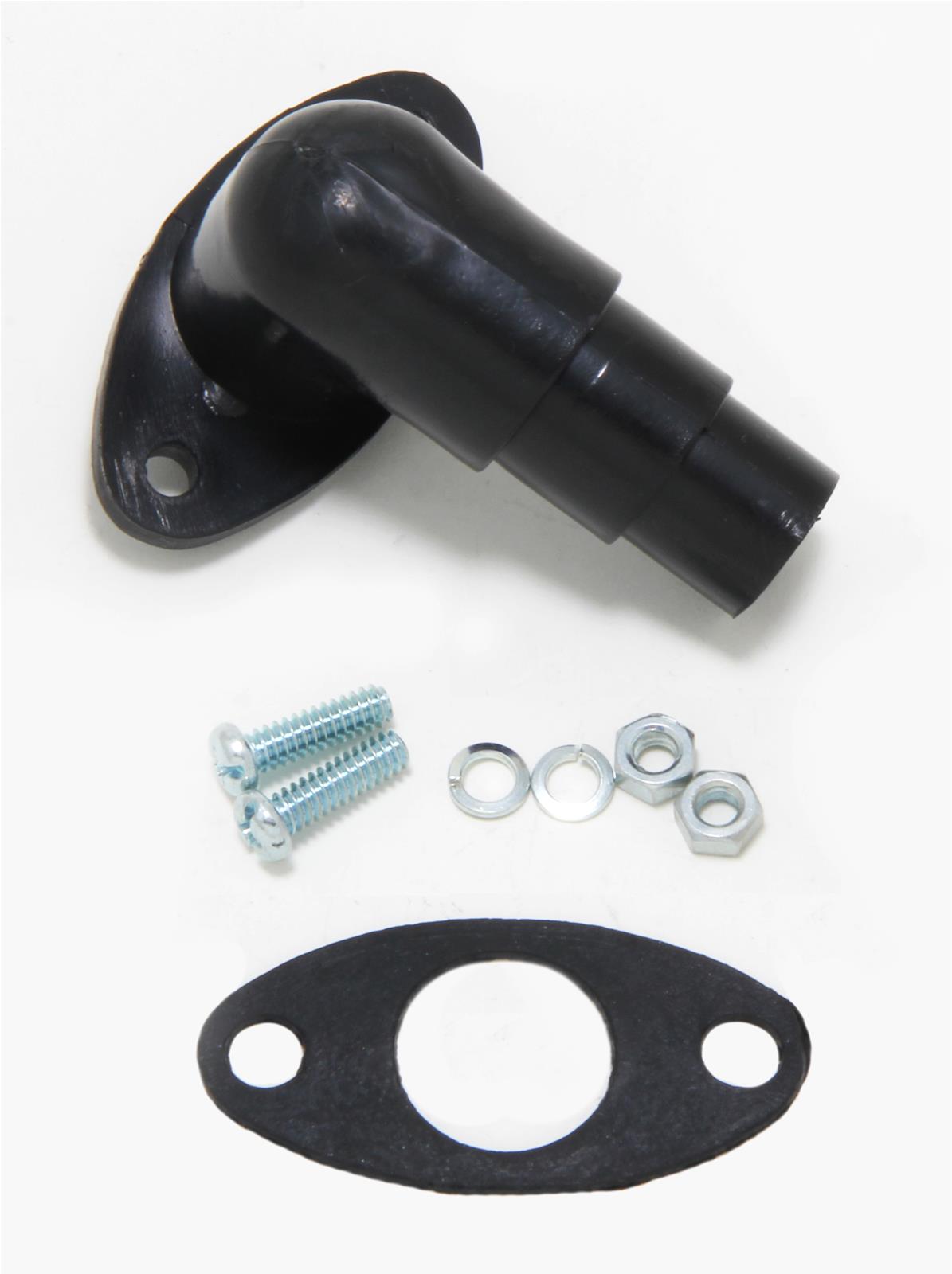 Trans-Dapt Performance Air Filter Assembly Vents 2192 Vent, Plastic, Black, 90 Degree, 1.5 in. Length, 3/4 in. Inlet Tube Diameter, Each thumbnail 2