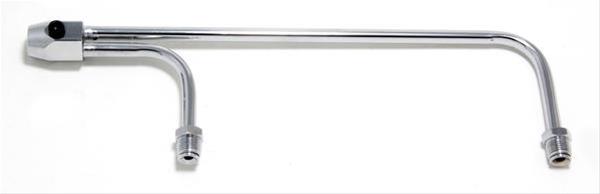 Trans-Dapt Performance Fuel Lines 2193 Line, Steel, Chrome, 9-5/16 in. Line Spacing, 1/8 in. NPT Threaded Port, Each thumbnail 3