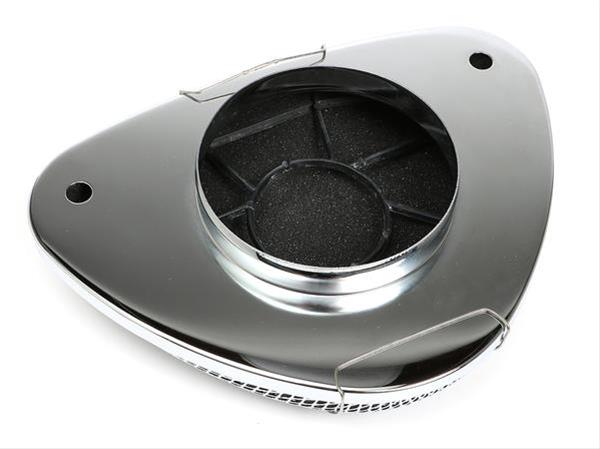 Trans-Dapt Performance High-Flow Style Air Cleaners 2196 Filter Assembly, Style, Triangle, Raised Base, Steel, Mesh/Chrome, 2 1/2 in. Filter Height, Each