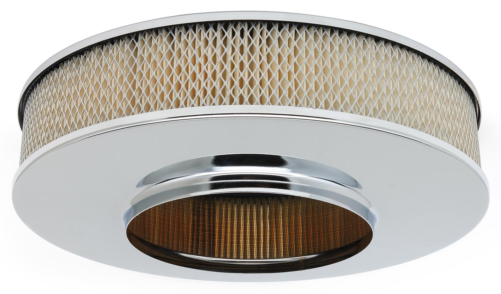 Trans-Dapt Performance Products Air Cleaners 2300 Cleaner, Chrome Cleaner 14In X 3In Dominator Base thumbnail 2