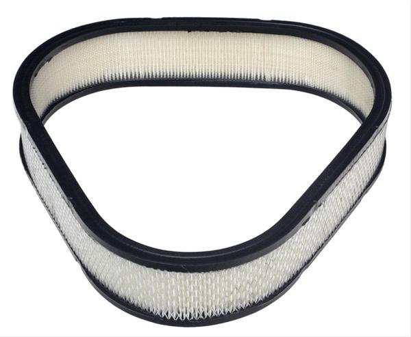 Trans-Dapt Performance High-Flow Replacement Air Filter Elements 2393 Element, High Flow, Replacement, Triangle, Paper, White, 14 in. Diameter, 3 in. Height, Each