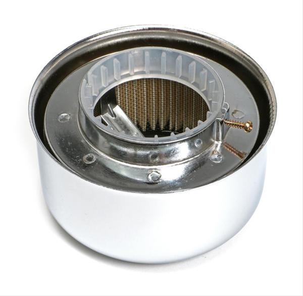 Trans-Dapt Performance Chrome Air Cleaners 2399 Cleaner Assembly, Chrome, 4 5/8 in. Diameter, Closed Style, Paper Element, 2.062 in./2.625 in. Inlet, Each thumbnail 2