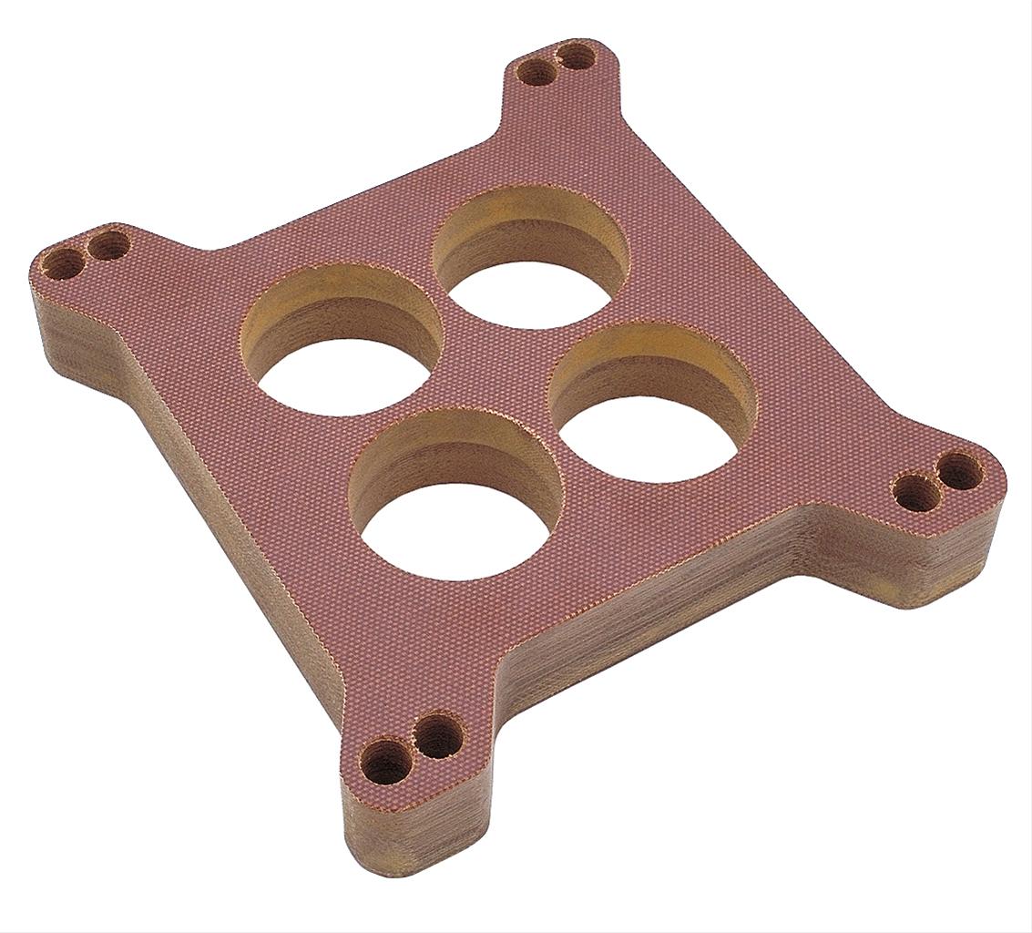 Trans-Dapt Performance 1 Inch Carburetor Spacer 2447 Spacer, Phenolic, in. Thick, 4-Hole, Square Bore, Each