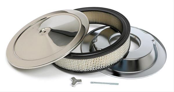 Trans-Dapt Performance Chrome Air Cleaners 2463 Filter Assembly, 14 in. Diameter, Round, Dropped Base, Steel/Stainless, Polished/Chrome, 3 in. Filter, Each thumbnail 3