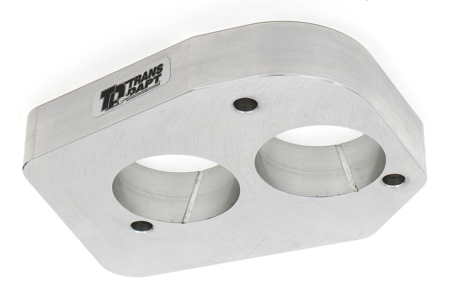 Trans-Dapt Performance Swirl-Torque TBI Spacers 2536 Throttle Body Spacer, Swirl-Torque, Aluminum, Natural, 1 in., Chevy, GMC, Each