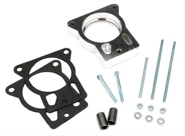Trans-Dapt Performance Swirl-Torque TBI Spacers 2564 Throttle Body Spacer, Swirl-Torque, Aluminum, Natural, 1 in., Chevy, GMC, Pickup/SUV/Van, Each thumbnail 3