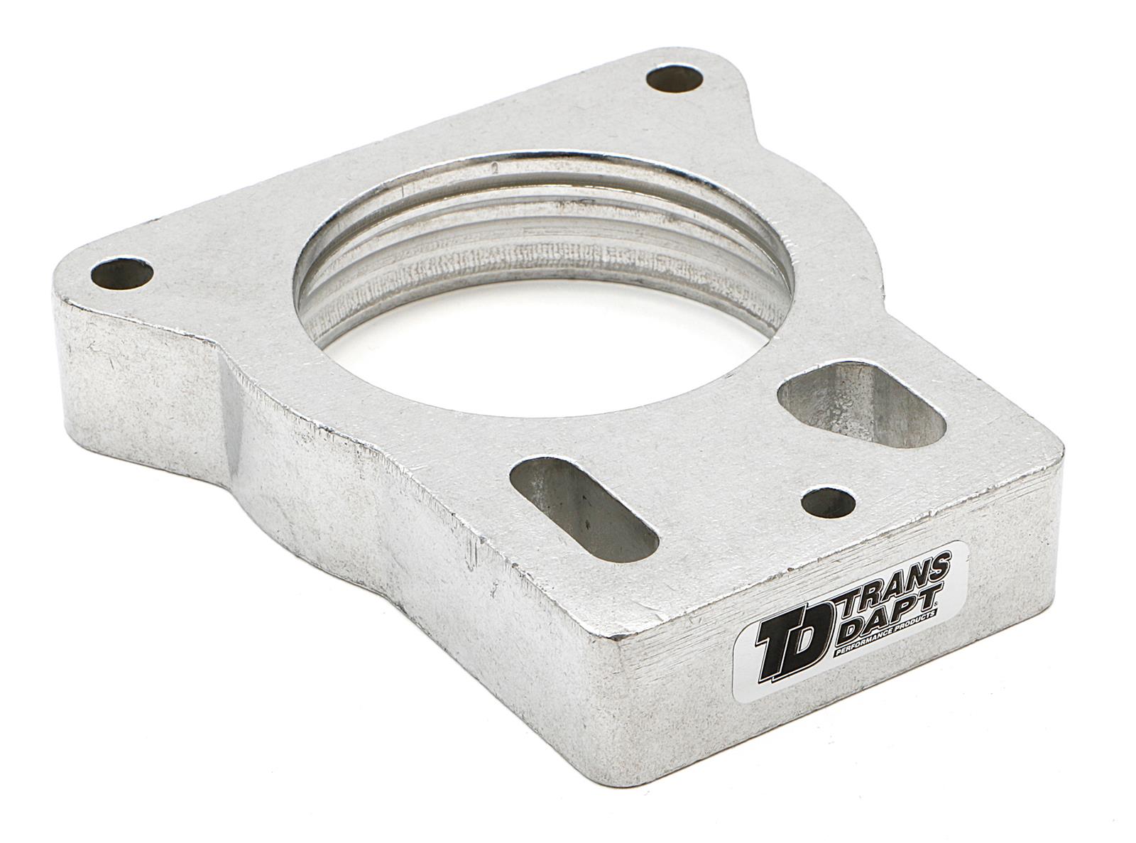 Trans-Dapt Performance Torque-Curve MPFI Spacers 2565 Throttle Body Spacer, Torque-Curve, Aluminum, Natural, 1 in., Chevy, GMC, Pickup/SUV, Each thumbnail 2