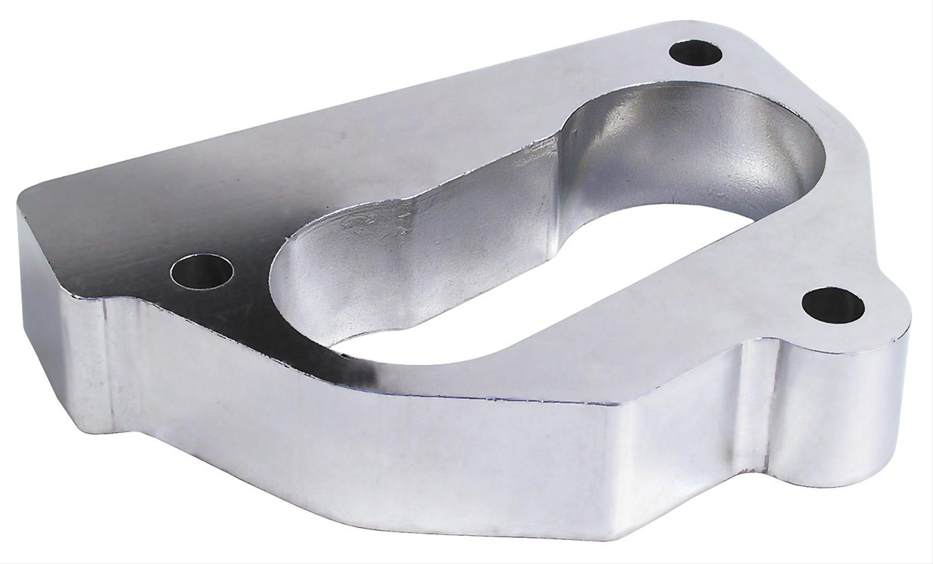 Trans-Dapt Performance Wide-Open TBI Spacers 2634 Throttle Body Spacer, Wide Open, Aluminum, Natural, 1 in., Chevy, GMC, Pickup/SUV, Each thumbnail 3