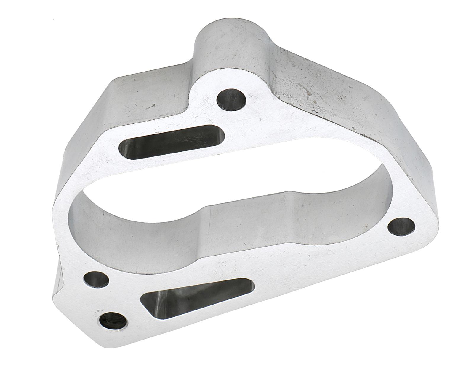 Trans-Dapt Performance Wide-Open TBI Spacers 2635 Throttle Body Spacer, Wide Open, Aluminum, Natural, 1 in., Chevy, GMC, Pickup/SUV, Each
