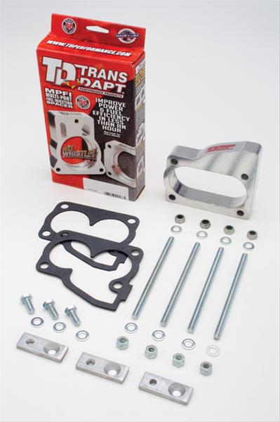 Trans-Dapt Performance Wide-Open TBI Spacers 2671 Throttle Body Spacer, Wide Open, Aluminum, Natural, 1 in., Dodge, Pickup, V10, Each thumbnail 3