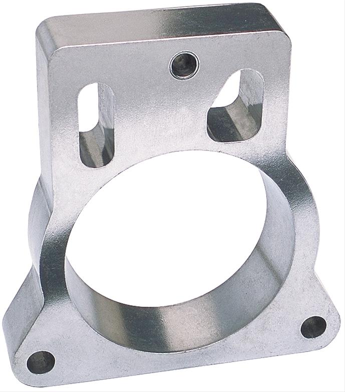 Trans-Dapt Performance Smooth Bore TBI Spacers 2764 Throttle Body Spacer, Bore, Aluminum, Natural, 1 in., Chevy, GMC, Pickup/SUV/Van, Each thumbnail 3