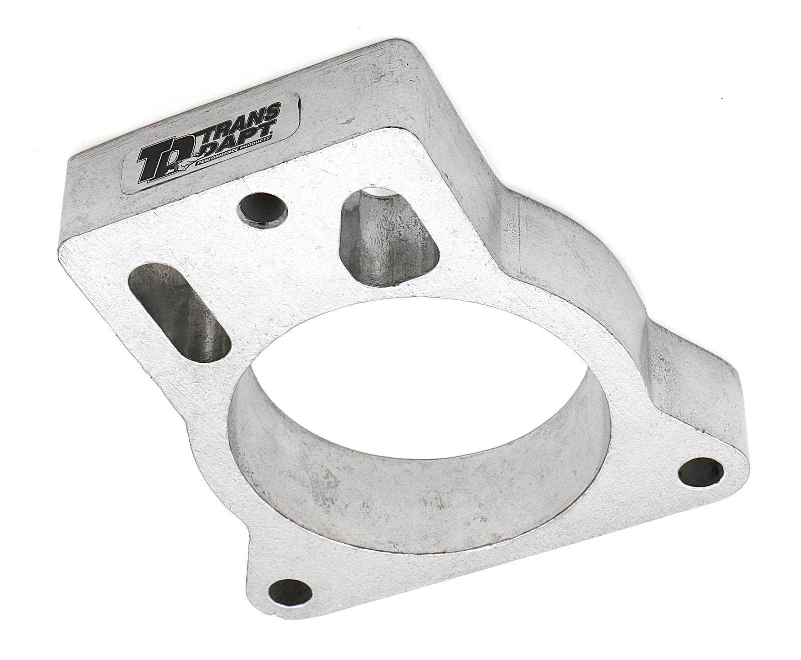 Trans-Dapt Performance Smooth Bore TBI Spacers 2765 Throttle Body Spacer, Bore, Aluminum, Natural, 1 in., Chevy, GMC, Pickup/SUV, Each