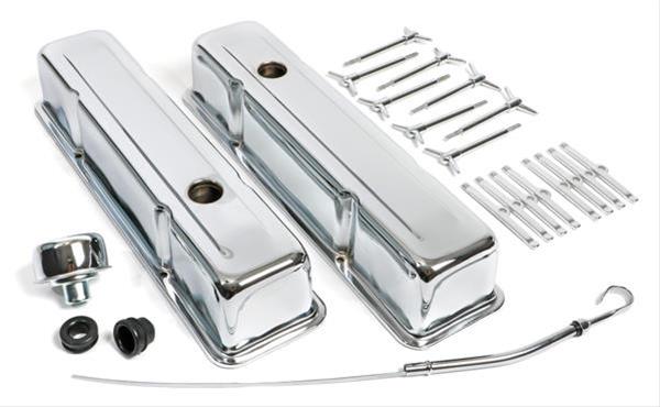 Trans-Dapt Performance Chrome Engine Dress-Up Kits 3040 Kit, Steel, Chrome, Chevy, Small Block, Kit