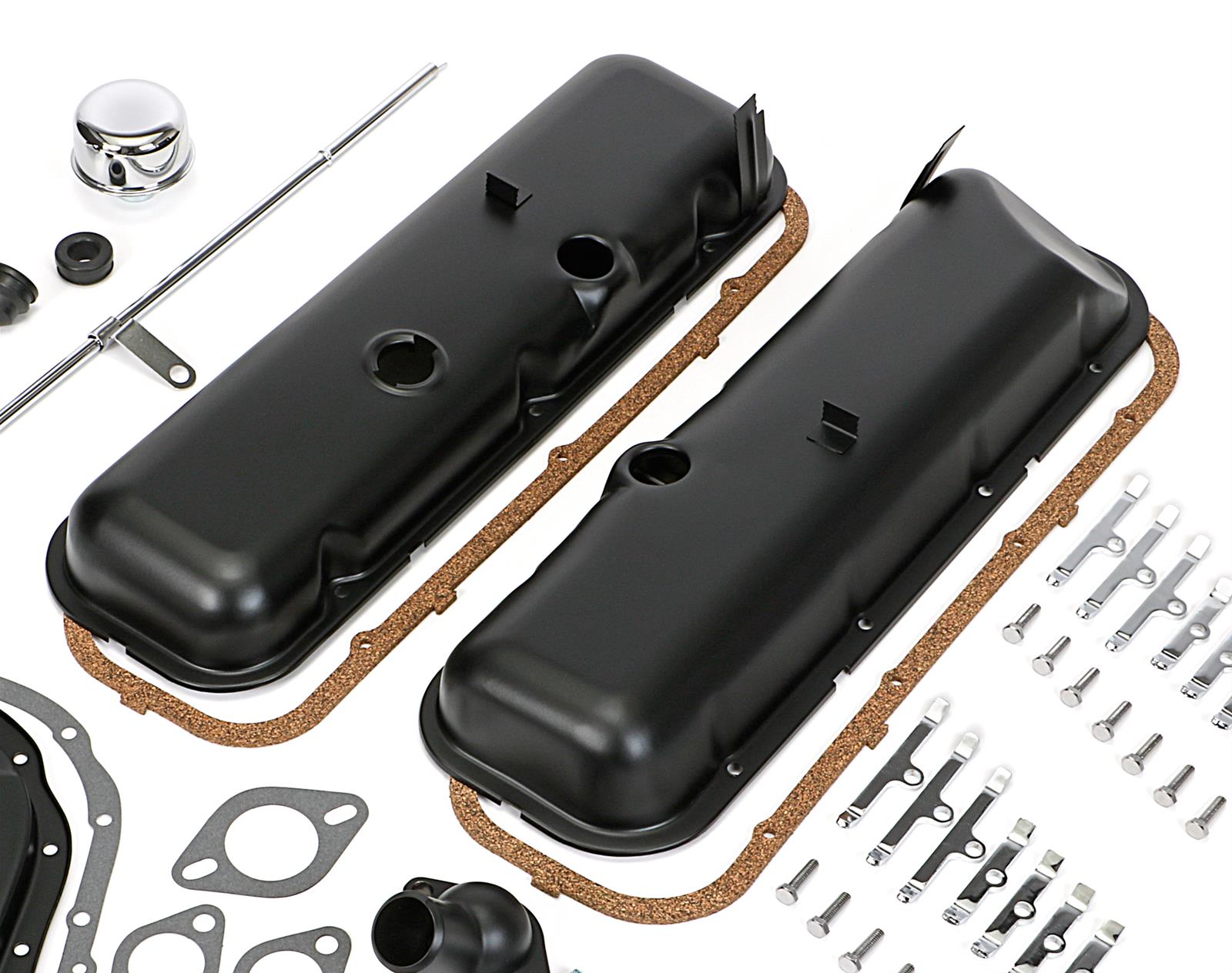 Trans-Dapt Performance PerfectMatch Powdercoated Engine Dress-Up Kits 3060 Kit, PerfectMatch, Steel, Asphalt Black Powdercoated, Chevy, Big Block, Kit thumbnail 2