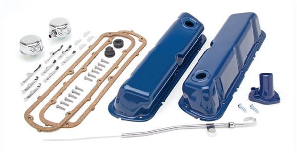 Trans-Dapt Performance PerfectMatch Powdercoated Engine Dress-Up Kits 3061 Kit, PerfectMatch, Steel, Blue Powdercoated, Ford, Small Block, Kit