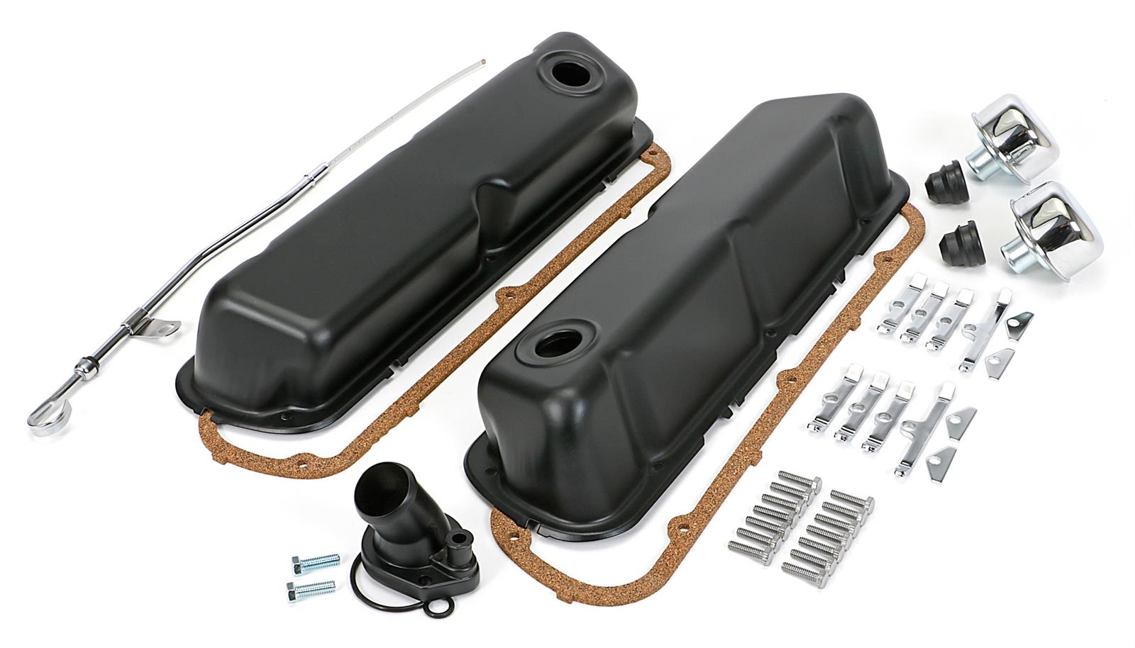 Trans-Dapt Performance PerfectMatch Powdercoated Engine Dress-Up Kits 3062 Kit, PerfectMatch, Steel, Asphalt Black Powdercoated, Ford, Small Block, Kit thumbnail 3