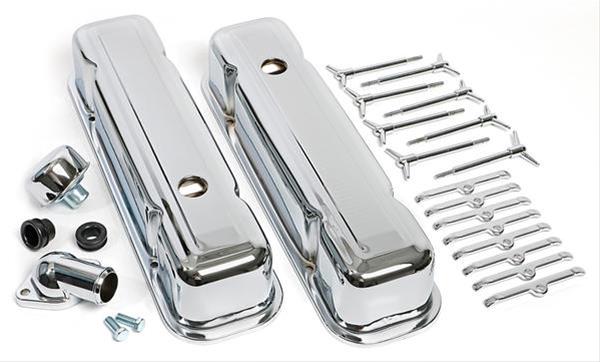 Trans-Dapt Performance Chrome Engine Dress-Up Kits 3100 Kit, Steel, Chrome, Pontiac, V8, Kit