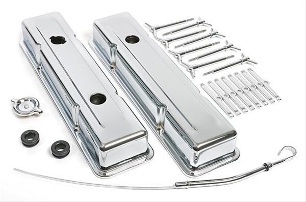 Trans-Dapt Performance Chrome Engine Dress-Up Kits 3101 Kit, Steel, Chrome, Chevy, Small Block, Kit
