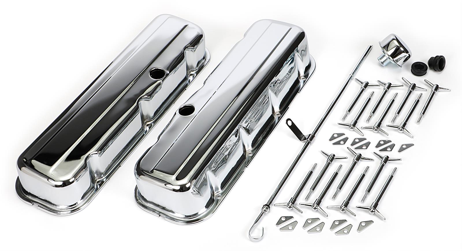 Trans-Dapt Performance Chrome Engine Dress-Up Kits 3144 Kit, Steel, Chrome, Chevy, Big Block, Kit thumbnail 3