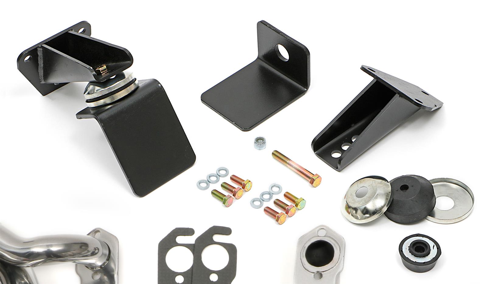 Trans-Dapt Performance Swap-In-A-Box Complete Engine Swap Kits 41002 Kit, Silver Ceramic Coated Headers, Motor Mounts, Oil Pan, Gaskets, Hardware, Chevy, Pre-1979 Small Block, TH350, 700R4, T56, Kit thumbnail 4
