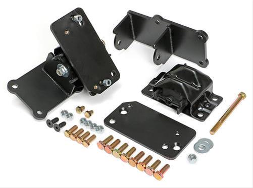 Trans-Dapt Performance Engine Swap Motor Mounts 4201 Mounts, Swap, Complete Mount, Bolt-In, Steel, Black, Chevy, Pontiac, Kit thumbnail 2
