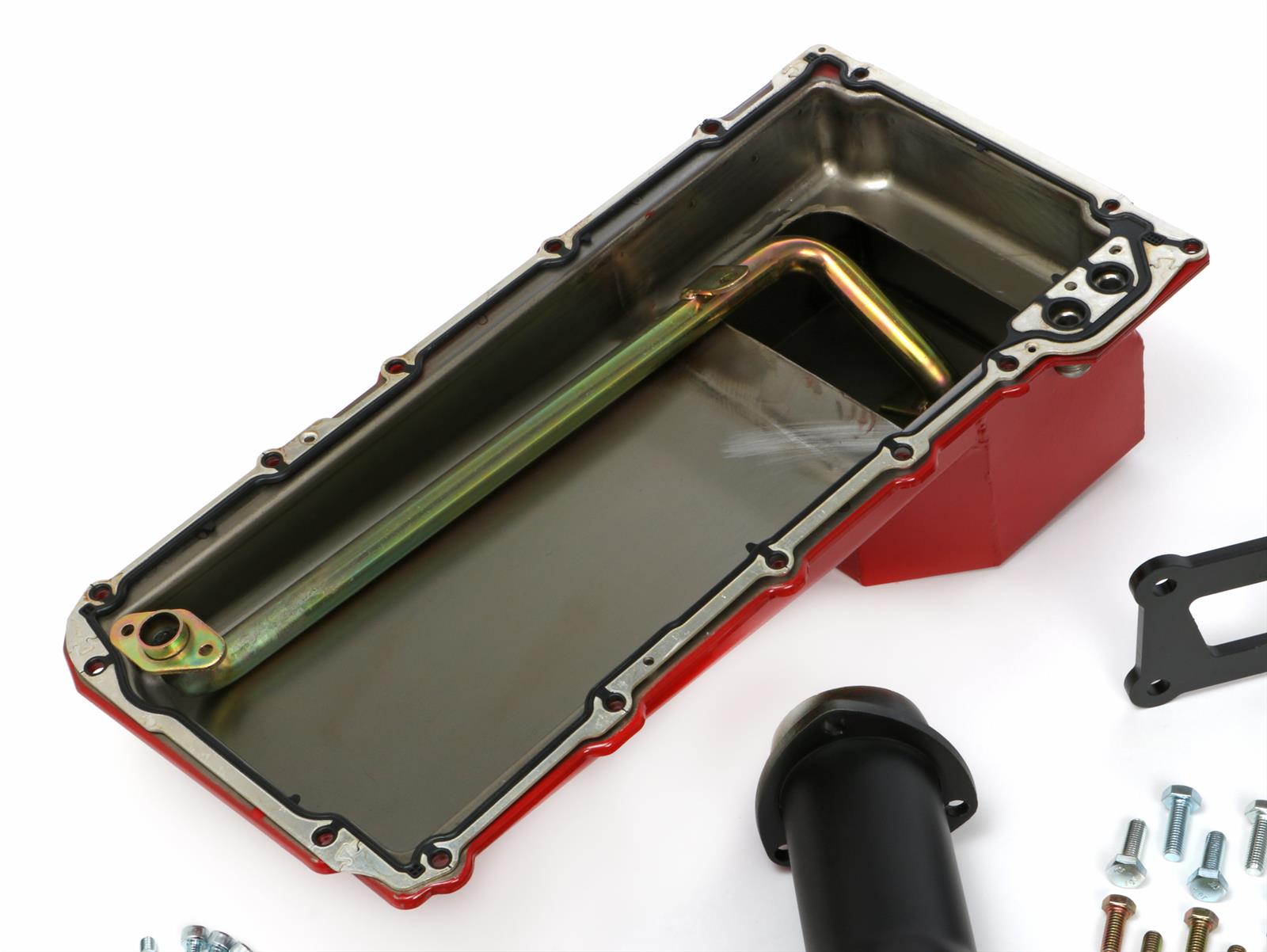 Trans-Dapt Performance Swap-In-A-Box Complete Engine Swap Kits 42036 Kits, Complete, Mid-length Black Ceramic Coated Headers, Motor Mounts, Red Oil Pan, Chevy, Pontiac, Small Block LS, Kit thumbnail 3