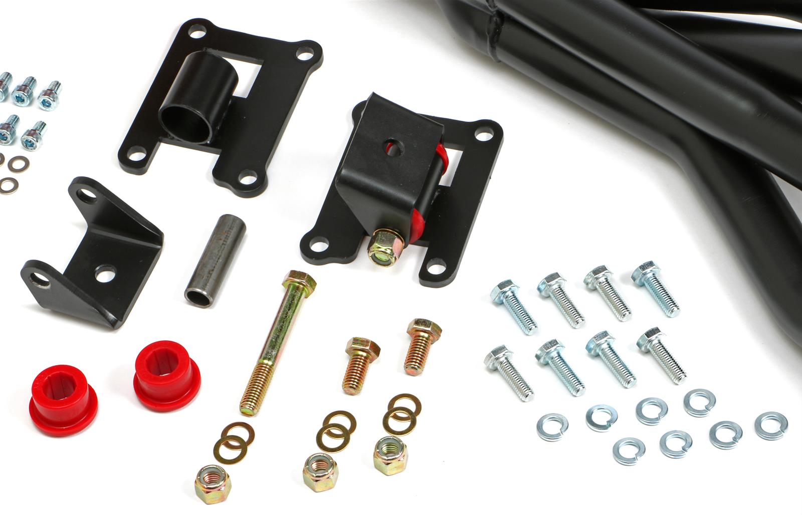 Trans-Dapt Performance Swap-In-A-Box Complete Engine Swap Kits 42043 Kits, Complete, Mid-length Black Ceramic Coated Steel Headers, Motor Mounts, Red Oil Pan, Chevrolet, GMC, LS, Kit thumbnail 4