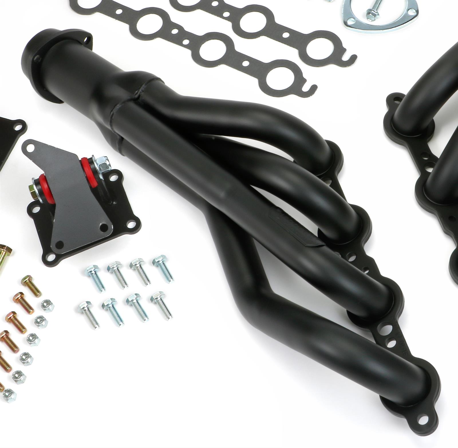 Trans-Dapt Performance Swap-In-A-Box Complete Engine Swap Kits 42053 Kits, Complete, Mid-length Black Ceramic Coated Headers, Motor Mounts, Red Oil Pan, Chevrolet, GMC, Small Block LS, Kit