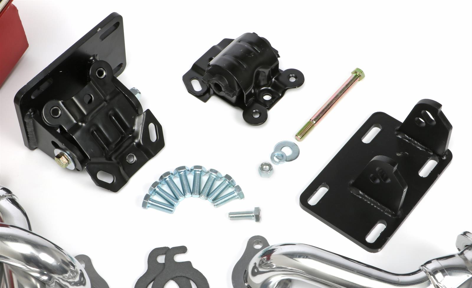Trans-Dapt Performance Swap-In-A-Box Complete Engine Swap Kits 42162 Kits, Complete, Mid-length Silver Ceramic Coated Steel Headers, Motor Mounts, Red Oil Pan, Chevrolet, GMC, LS, Kit thumbnail 4