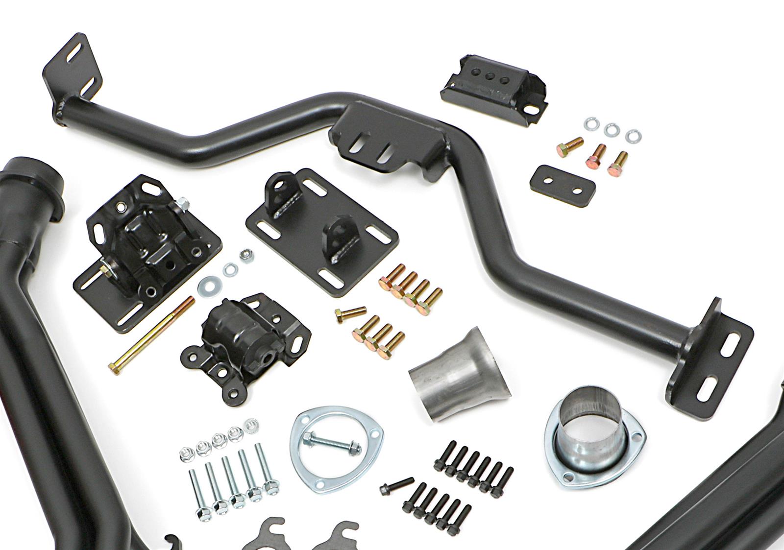 Trans-Dapt Performance Swap-In-A-Box Complete Engine Swap Kits 42165 Kit, Black MAXX Headers, Motor Mounts, Oil Pan, Pickup, Gaskets, Hardware, Chevy, LS, 4L60E, 4L70E, Kit thumbnail 3