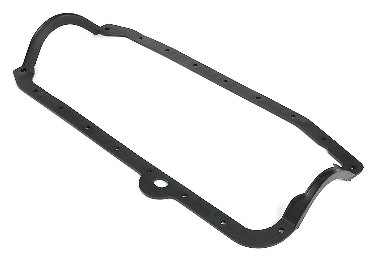 Trans-Dapt Performance Oil Pan Gaskets 4338 Gasket, 1-Piece, Rubber, Chevy, Small Block, 305, 350, Each